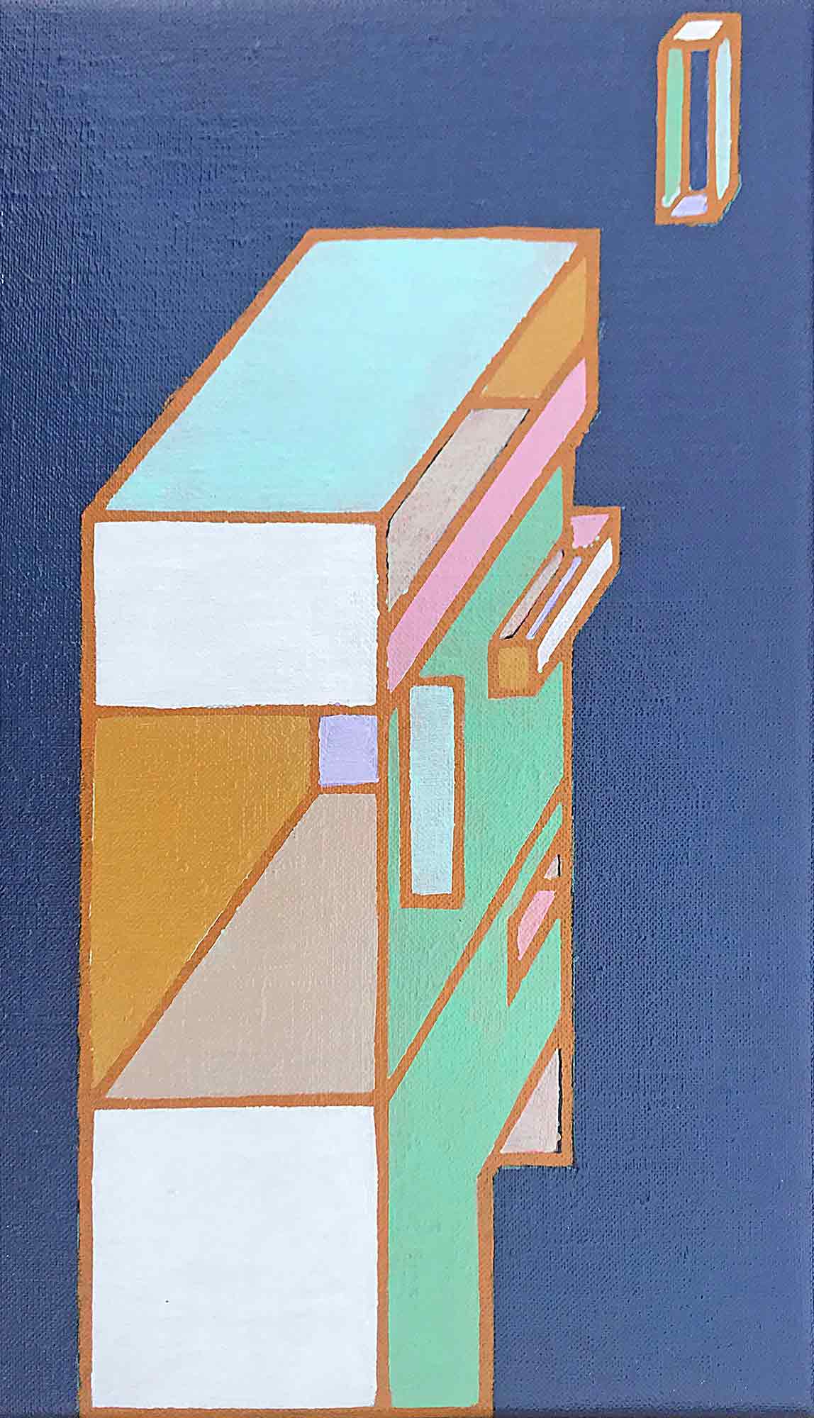 Ron Sims Acrylic on Canvas 'Prophet And Moon'