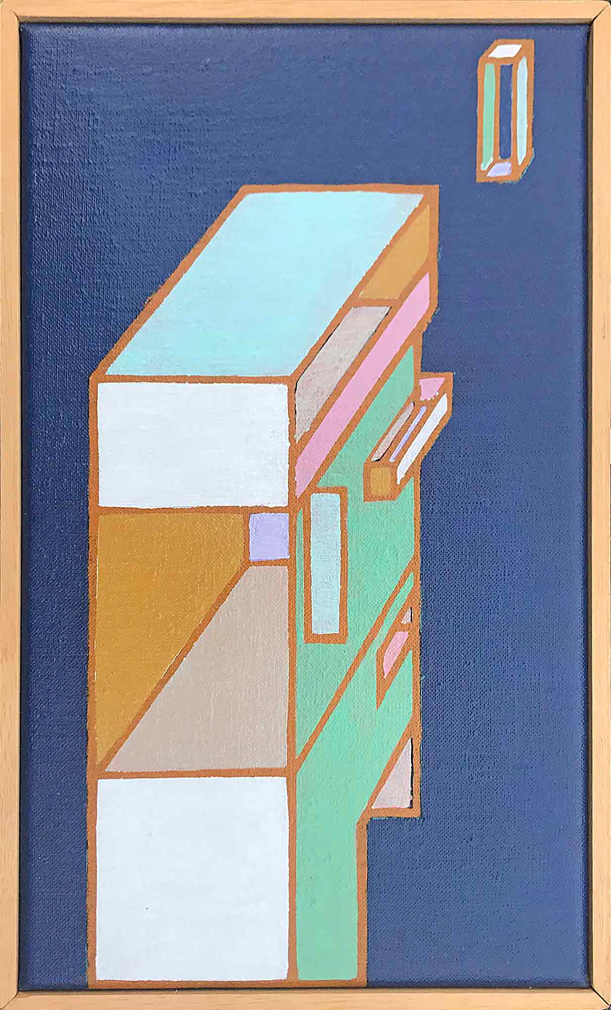 Ron Sims Acrylic on Canvas 'Prophet And Moon' Ron Sims Acrylic on Canvas 'Prophet And Moon'