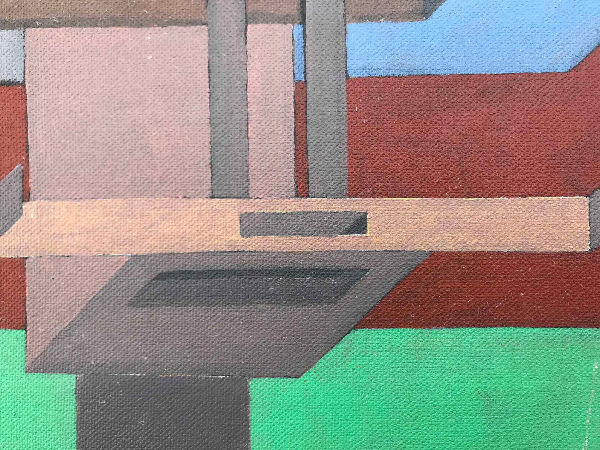 Ron Sims Acrylic on Canvas 'Young Salvador Dali'