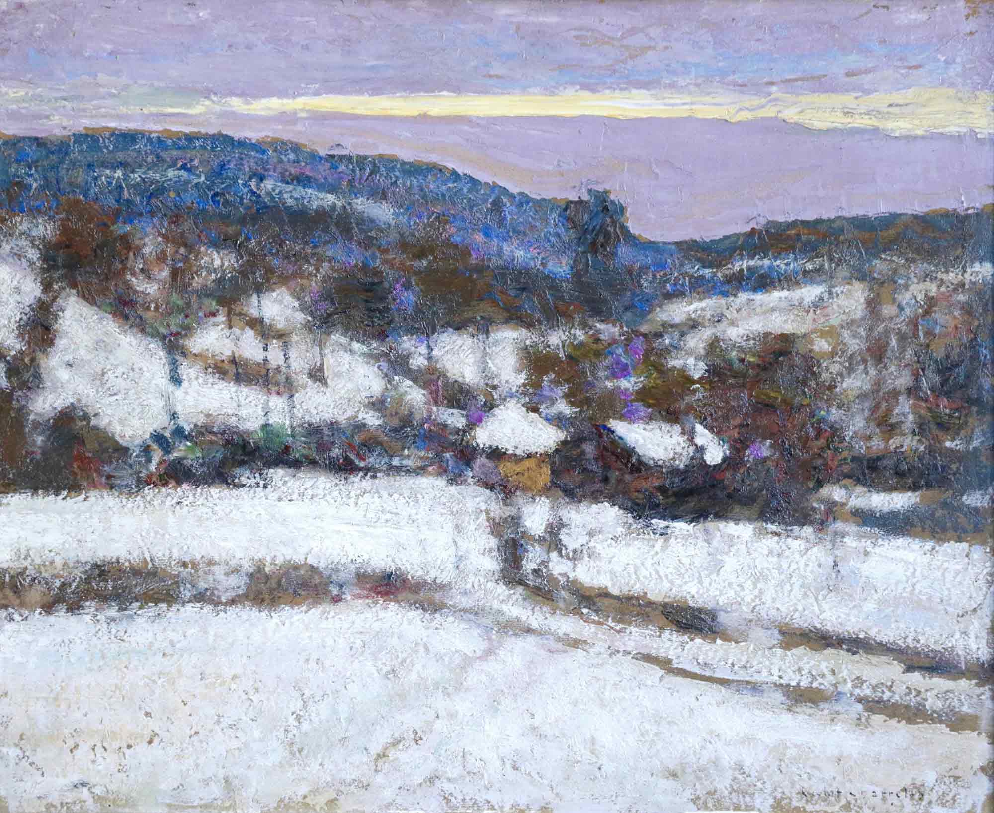 Victor Charreton Oil Painting 'Hiver'